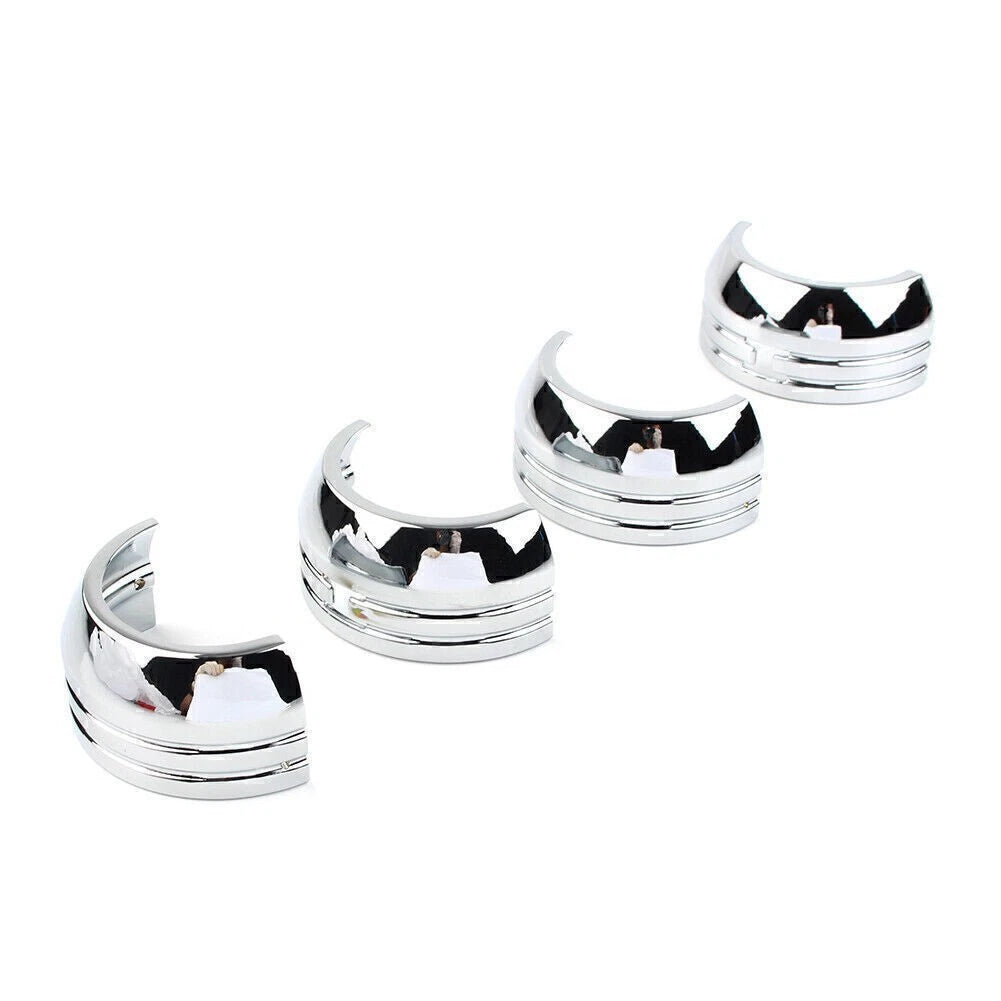 49mm Chrome Fork Boat Cover Set for Harley Davidson FXD (2006–2017)