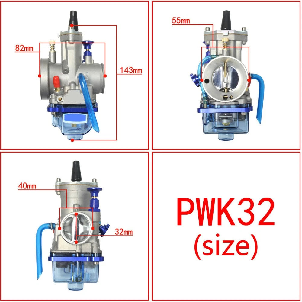 32mm Carburetor for PWK32 2/4-Stroke Engine (250-300cc)
