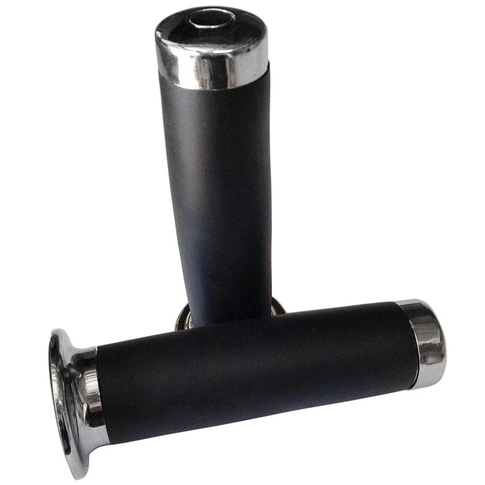 1 Pair Rubber Handlebar Hand Grip Bar End for Motorcycle Bike