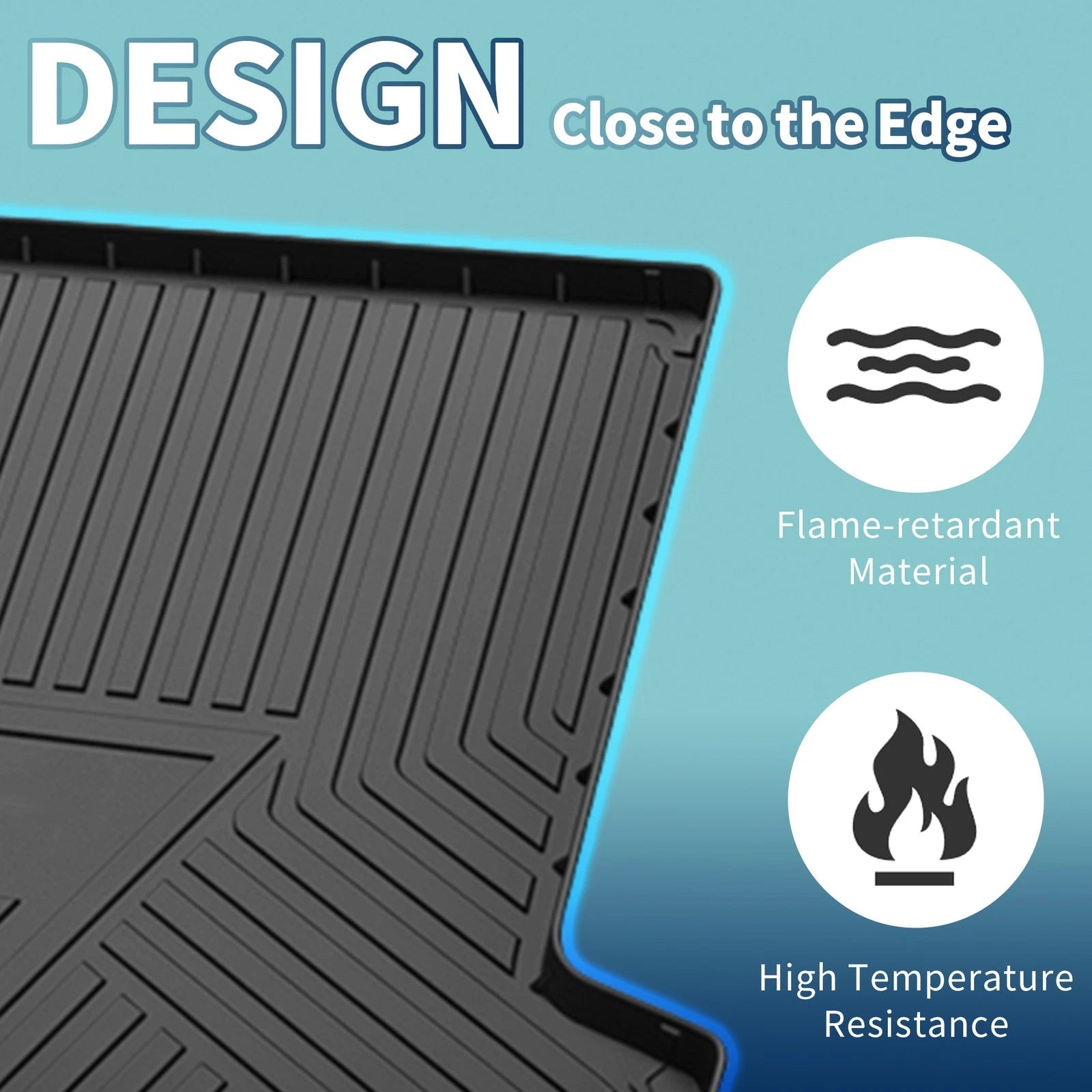 Cargo Liner Rear Trunk Mat TPE Replacement for Mercedes-Benz GLC Coupe 2017-2023