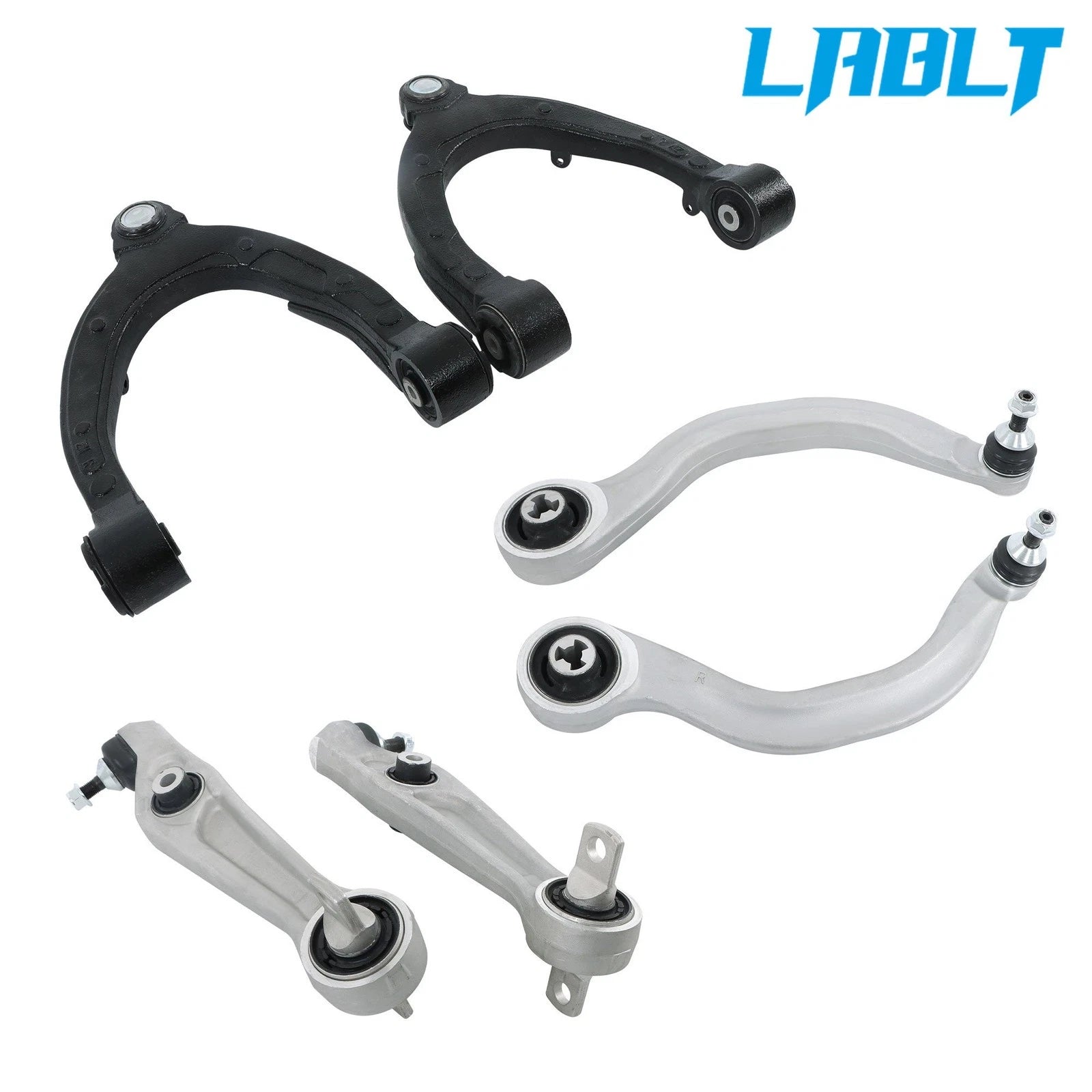 6X Front Upper Lower Control Arms w/ Ball Joints for Tesla Model 3 (2017–2021)