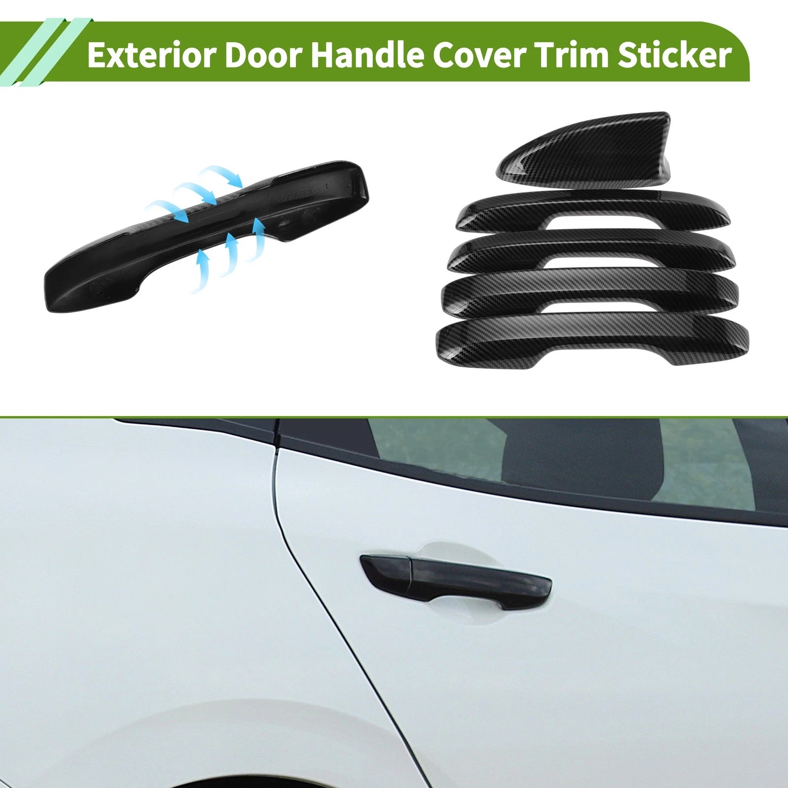 Door Handle Cover Front Rear Replacement for Honda Civic 11th (2022–2026)