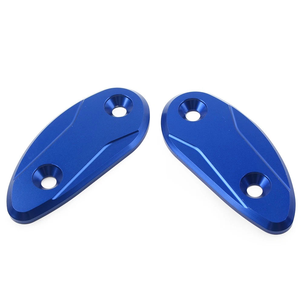 Rear View Mirror Block Base Plates for Honda CBR1000RR (2008–2017) Blue