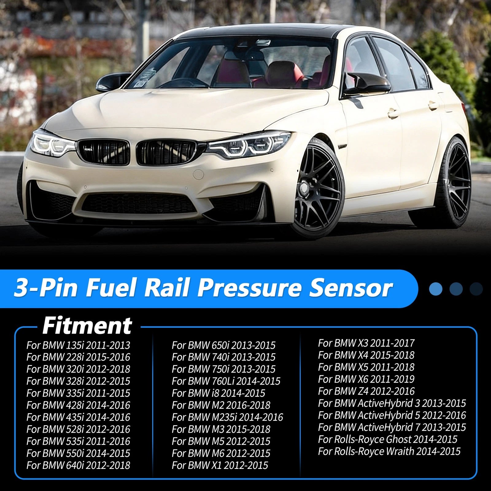 Fuel Rail Pressure Sensor Replacement for Hyundai Santa Fe (2013–2018)