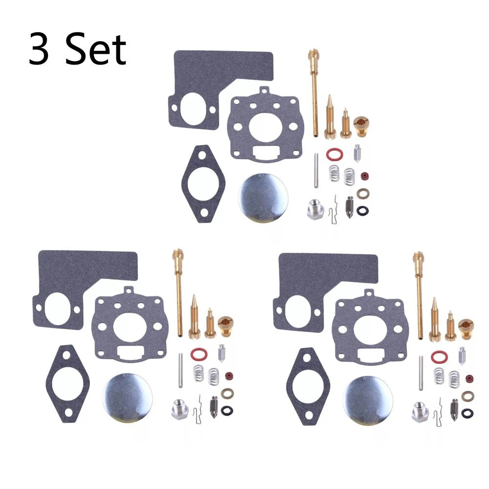 Set of 3 Carburetor Repair Kits for Briggs & Stratton (394989, 243431, 243432, 243434)