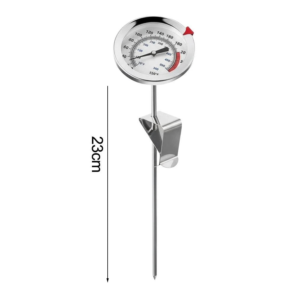 2X High-Temperature Kitchen Oil Thermometer with Stand for Cooking & Grilling