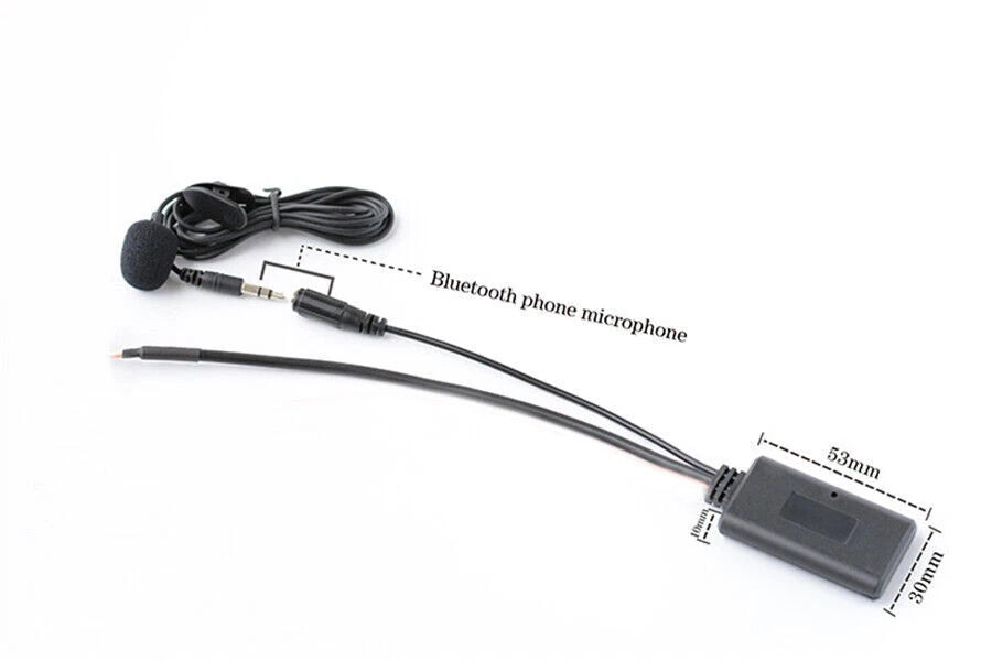 Bluetooth Module AUX Cable Adapter 12-Pin For BMW Z4 X3 E83 Mini Cooper R50 R53