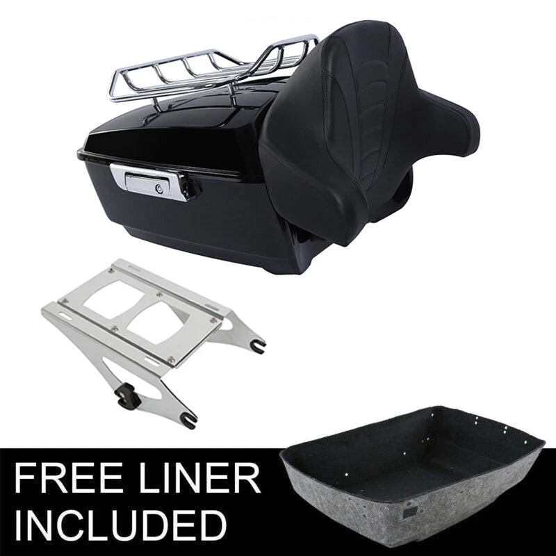 Trunk Backrest Pad Rack Mount for Harley Street Electra Glide (2014–2026)