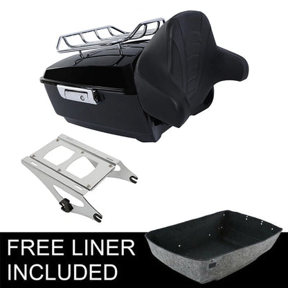 Trunk Backrest Pad Rack Mount for Harley Street Electra Glide (2014–2026)