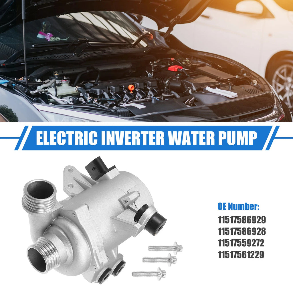 Electric Engine Water Pump Cooling Inverter Replacement for BMW X3 1 3 5 (2004–2019)