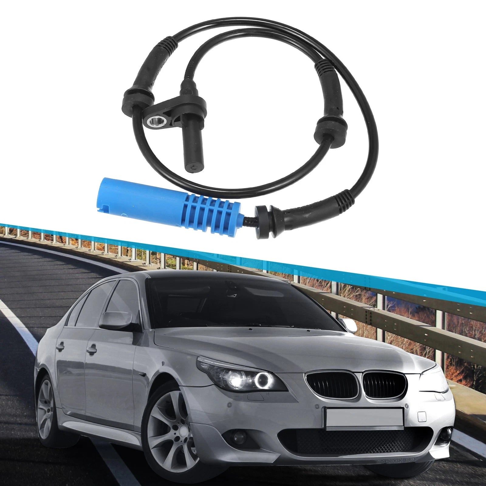 ABS Wheel Speed Sensor Front Left Right Replacement for BMW 525i 528i (2013–2020)