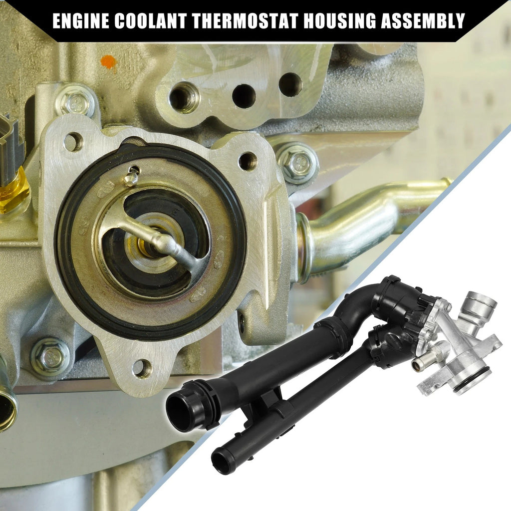 Engine Coolant Thermostat Housing Assembly OEM Replacement for Mercedes-Benz CLA45 (2016–2019)