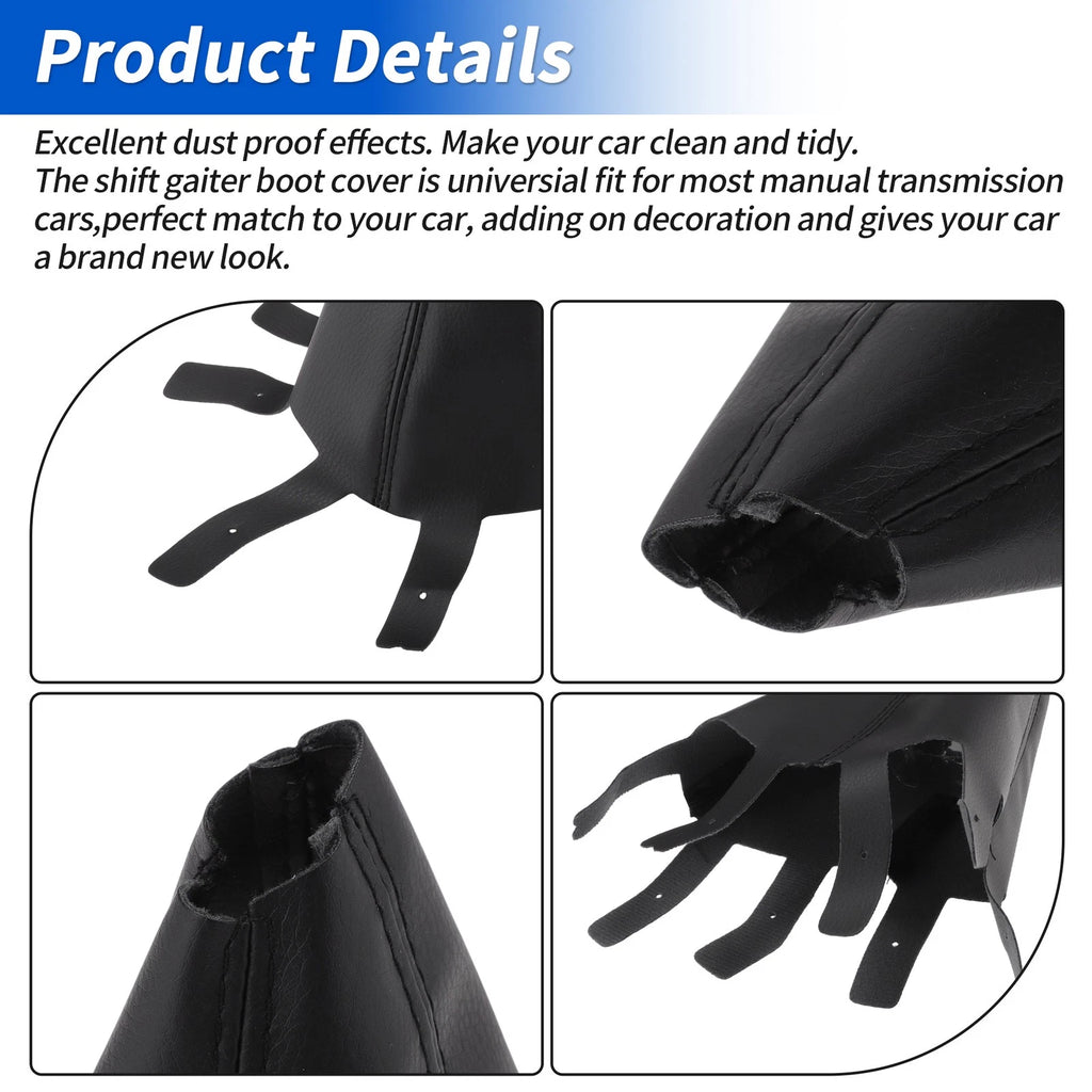 Gear Shift Stick Gaiter for Honda CR-V (2006–2012) Black Leather