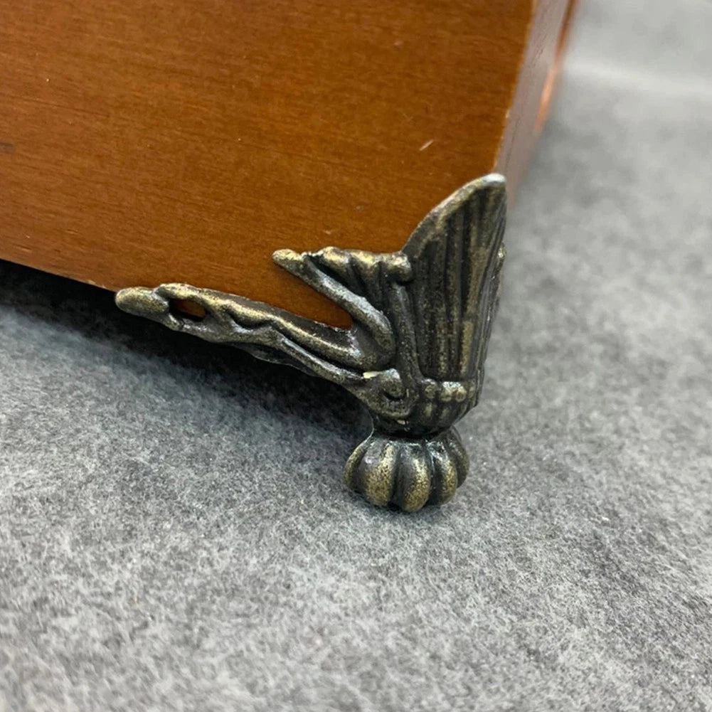 Decorative Brass Corner Protector Feet for Wood Box