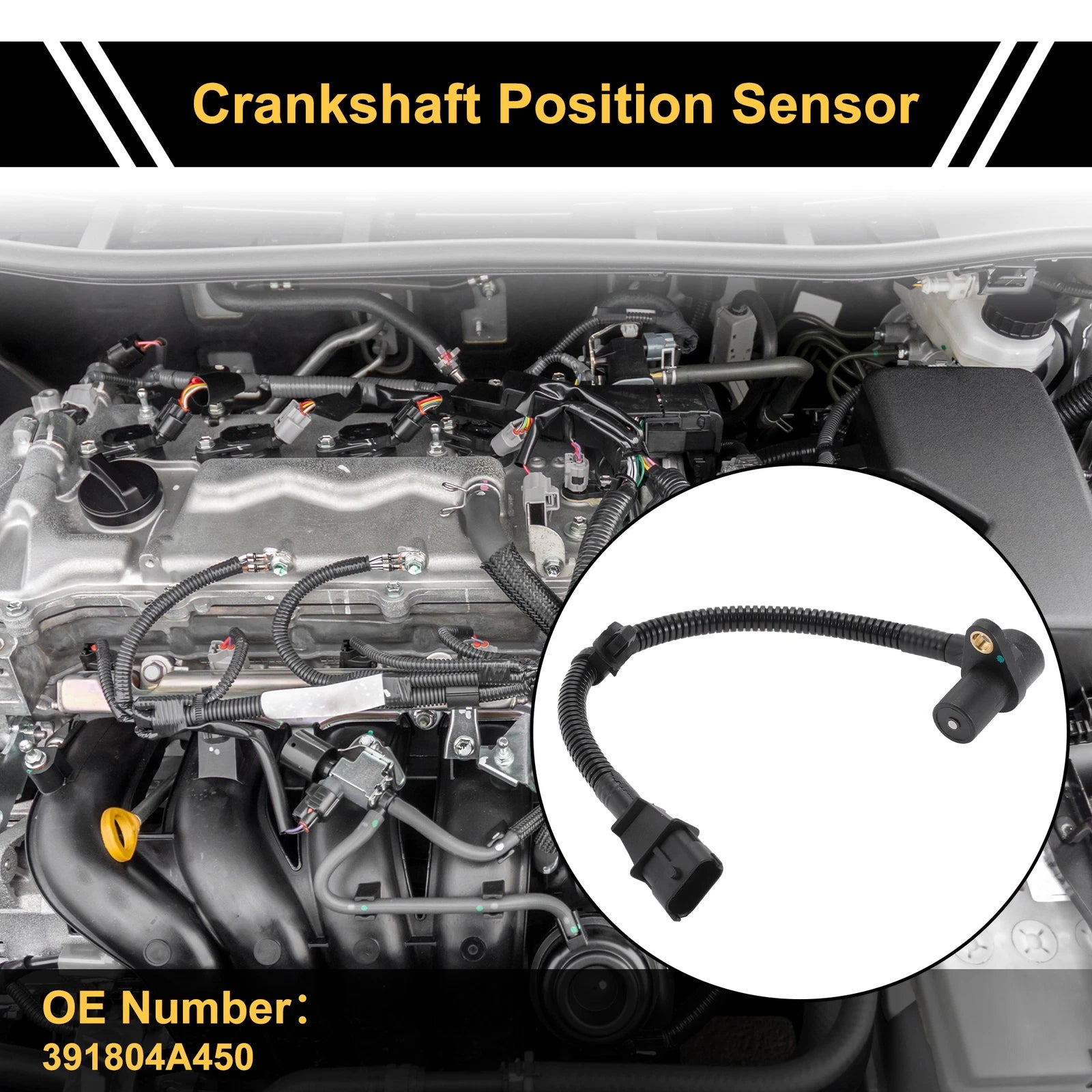 Crankshaft Position Sensor OEM Replacement for Hyundai H100 (2010–2010)