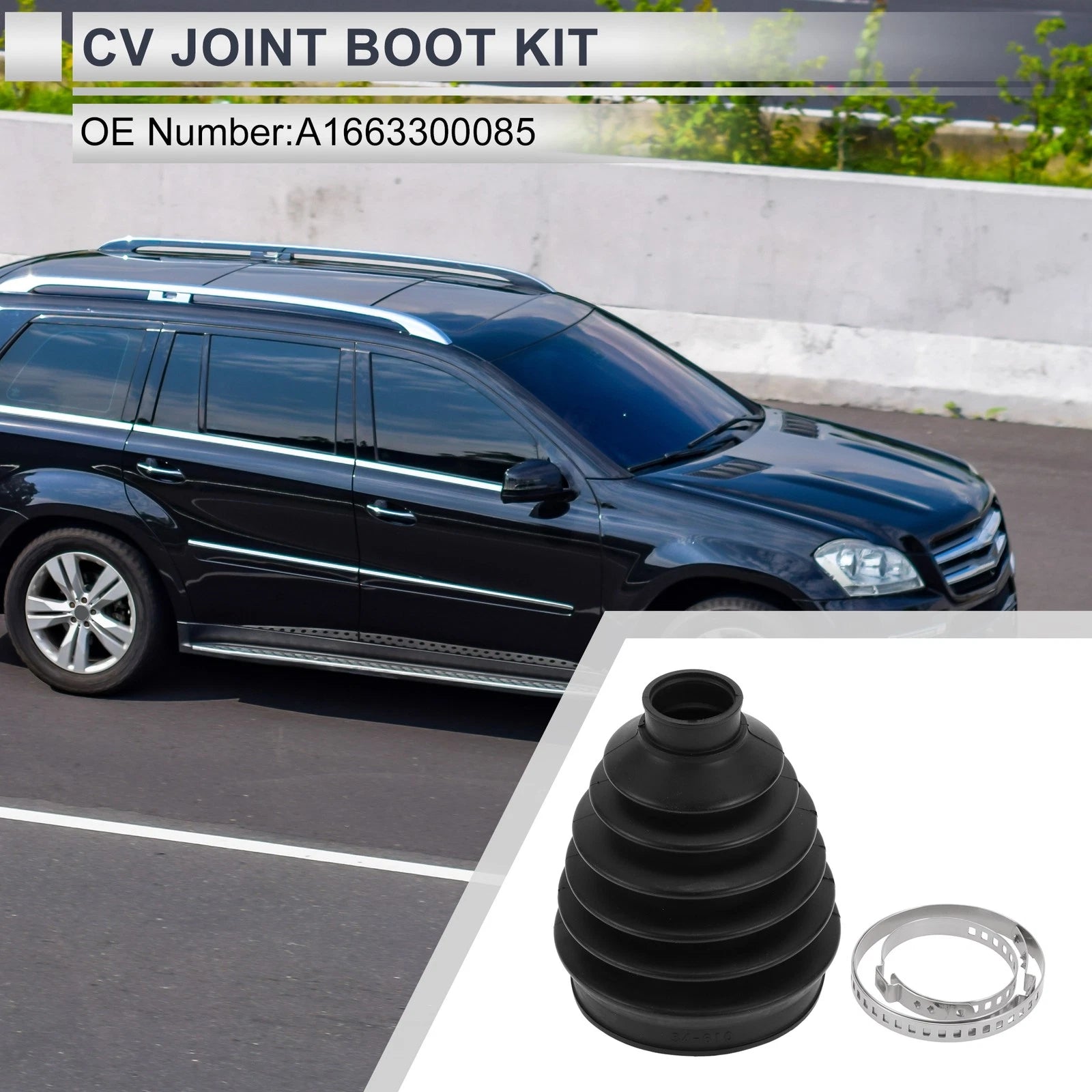 Outer CV Joint Boot Kit with Clamps for Mercedes-Benz GL350 (2013–2016)