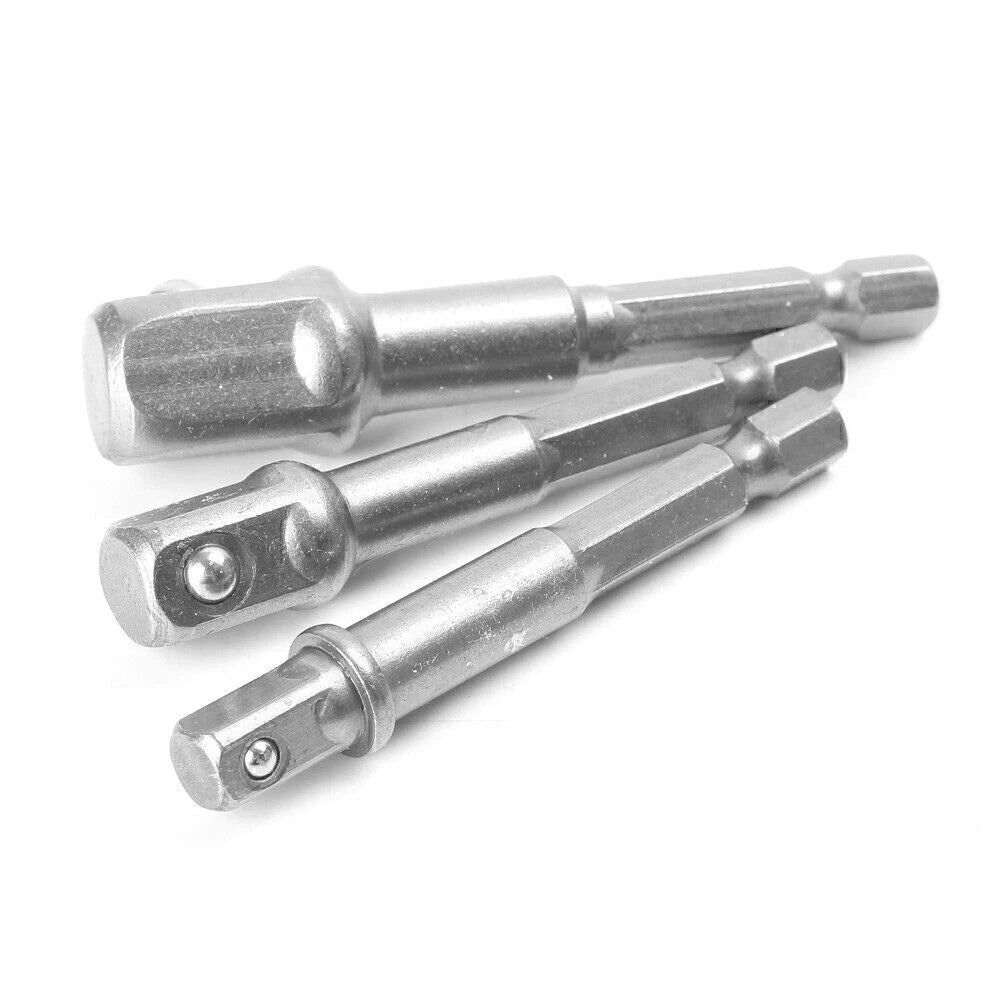 3X 65/67/73mm Socket Adapter Set for Impact Driver Drill Bits