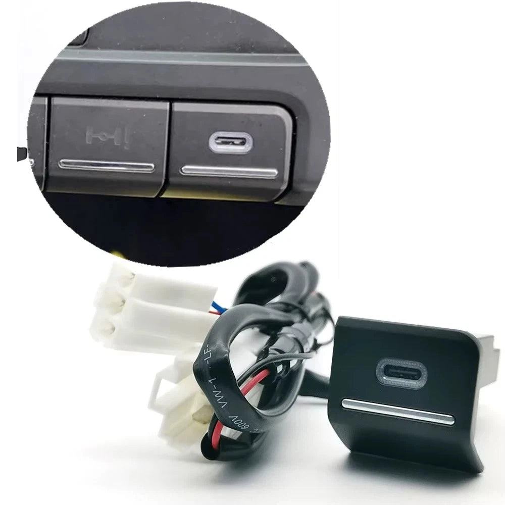 18W USB-C PD Fast Charger Kit for VW Beetle (2013–2019) LED