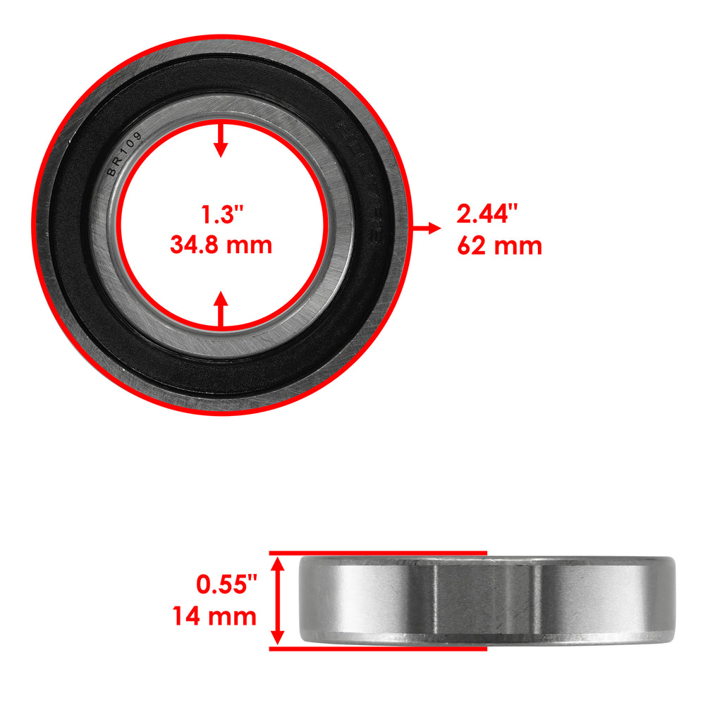Rubber Sealed Ball Bearing Replacement for Toyota Hilux (2005–2015)