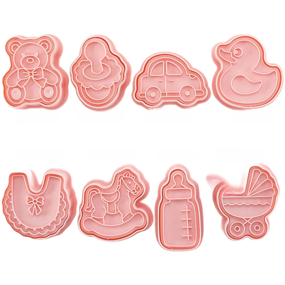 8 Piece Baking Tool Set Cookie Cutters for Dessert Preparation