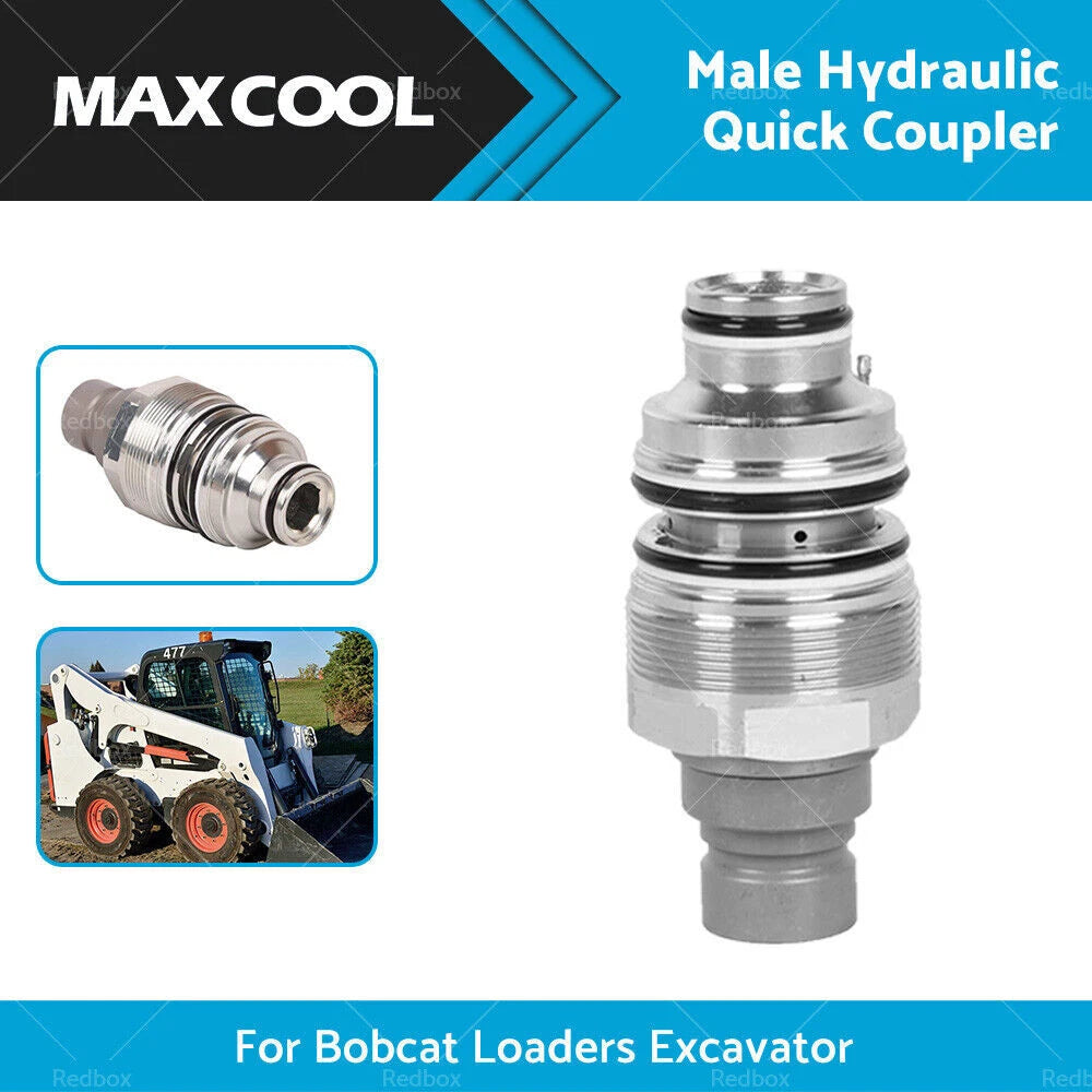 Hydraulic Flat Face Quick Coupler for Bobcat (6679837, 6680018)