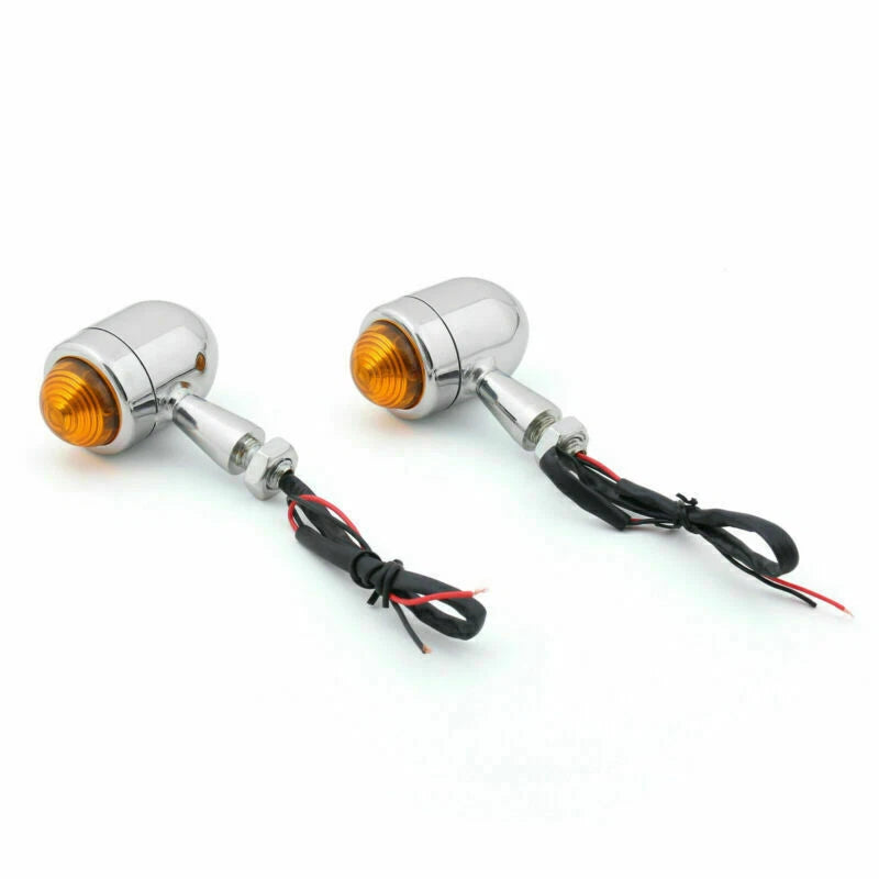 2X Bullet Mini Heavy Duty Turn Signal Indicators for Motorcycle (CHR T9)