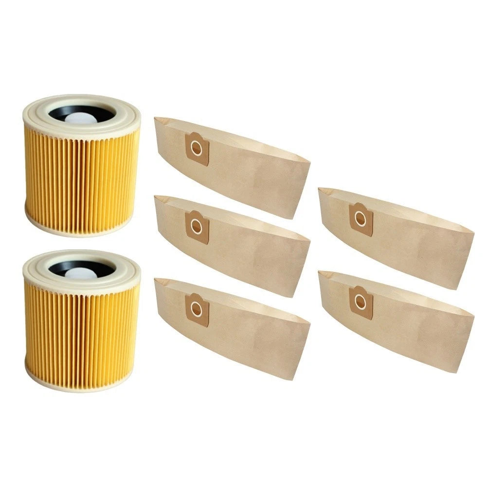 HEPA Filter and Dust Bags for Karcher A2004 A2204 (2004–2004)