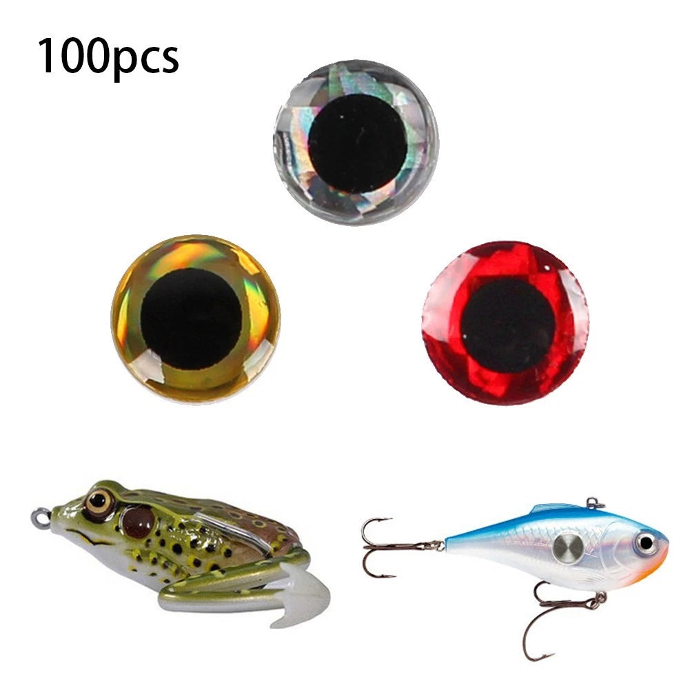 3D Fish Eye Stickers for Lures (100 Pack)