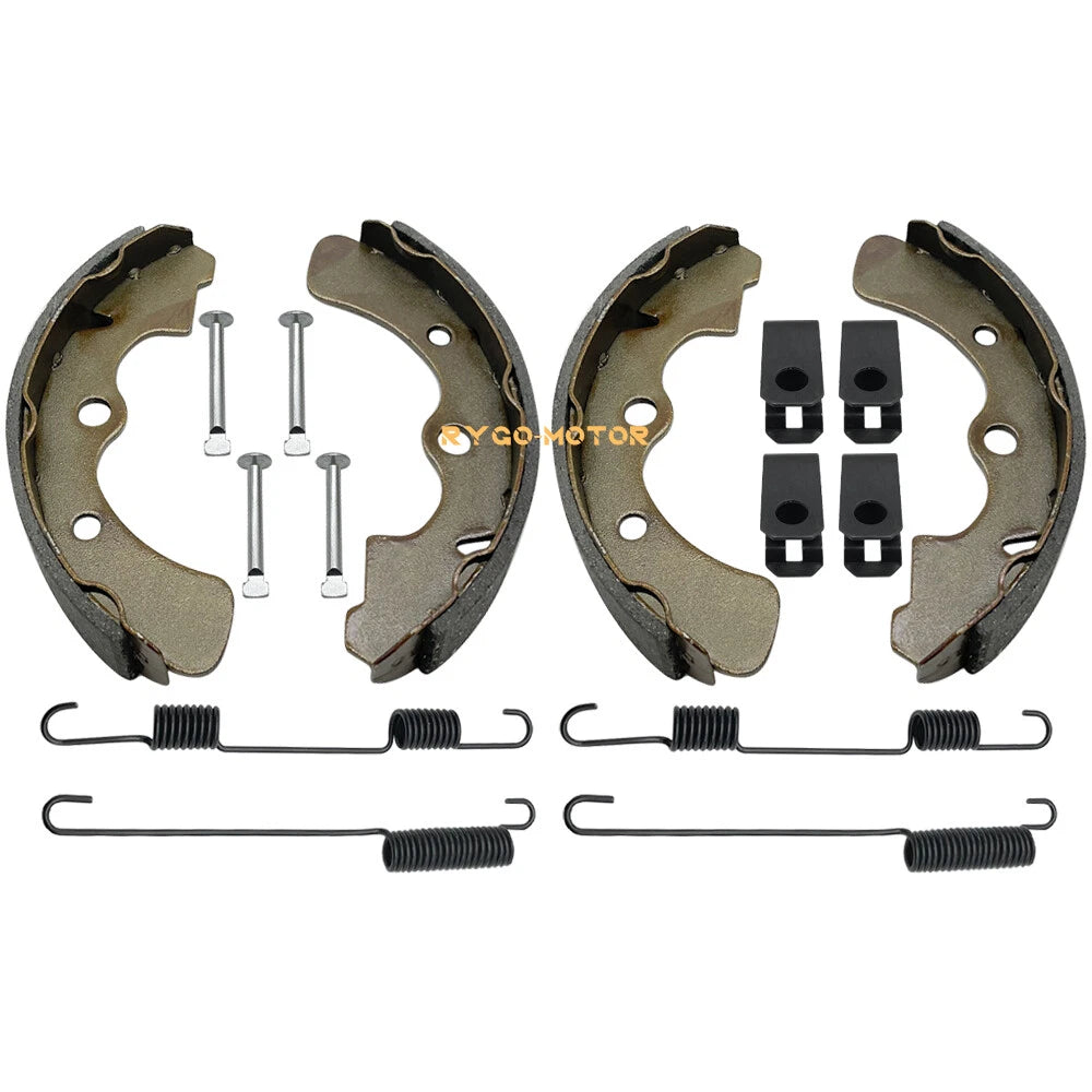 Brake Shoes Set of 4 with Springs & Pins for Kawasaki Mule 2510 2520 (1993–2000)