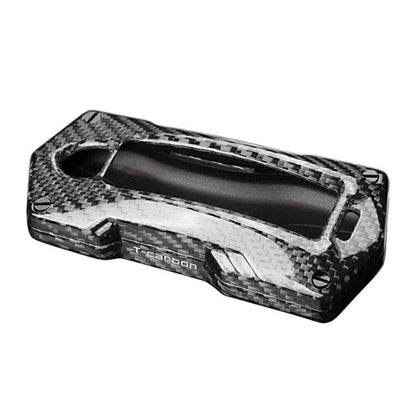 Remote Key Fob Cover Case for Porsche Cayenne Panamera (2017–2018) Carbon Silver Black