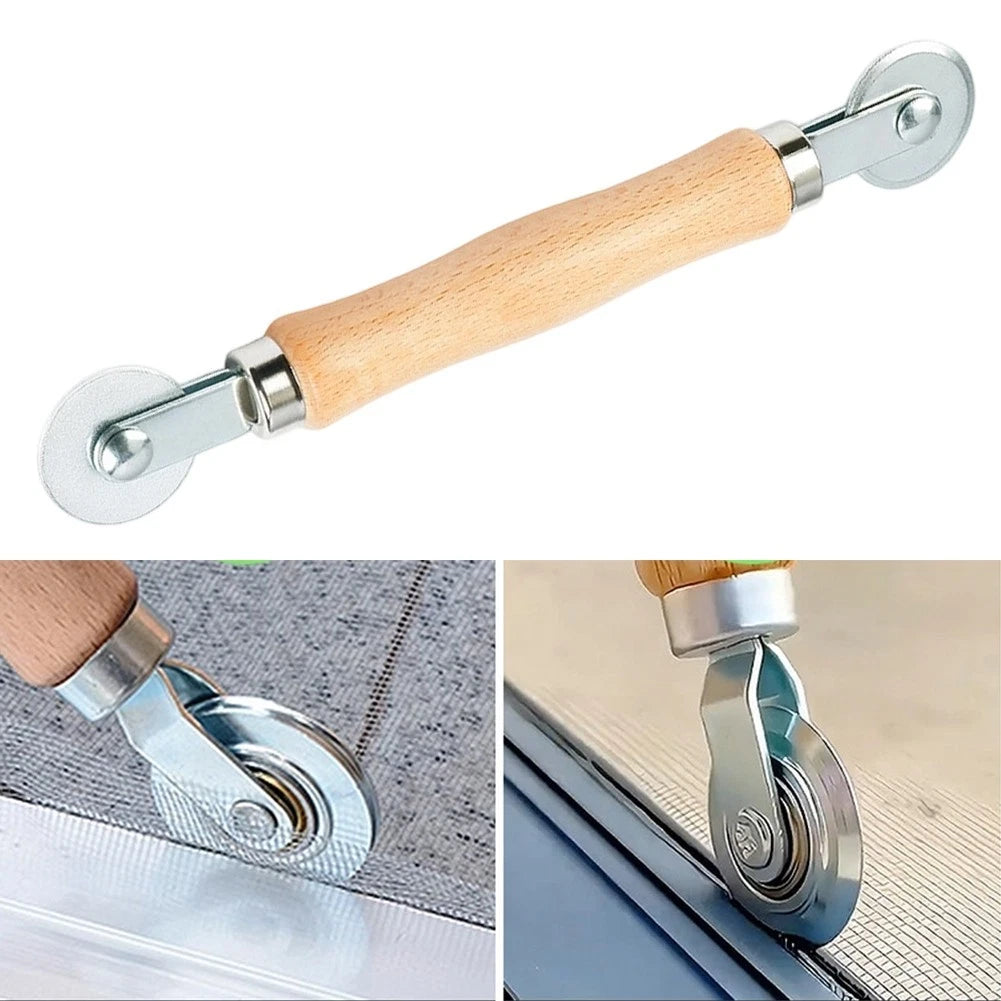 Dual Roller Screen Pulley Tool for Efficient Screen Install