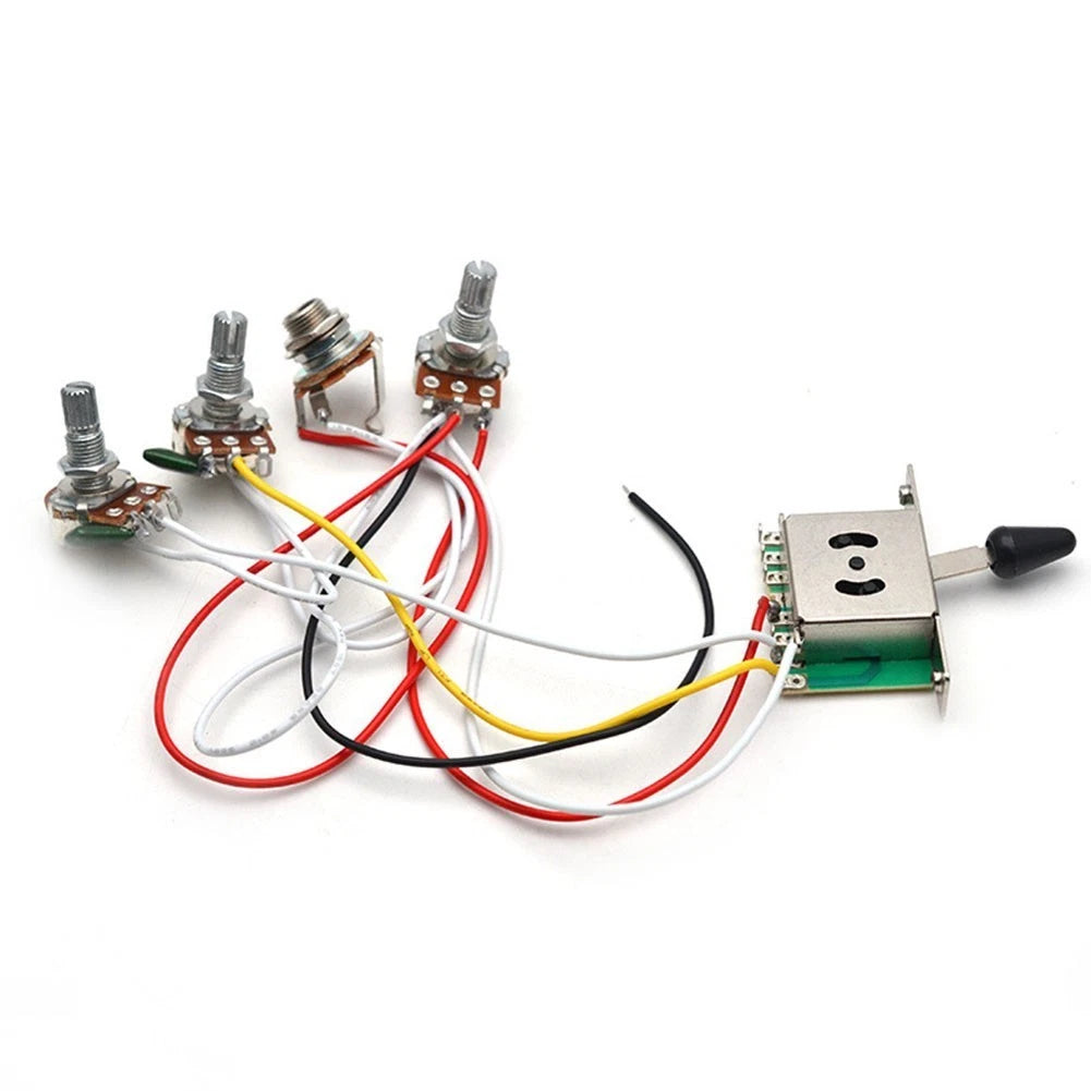 Electric Guitar Wiring Harness Prewired Kit with 5 Way Toggle Switch