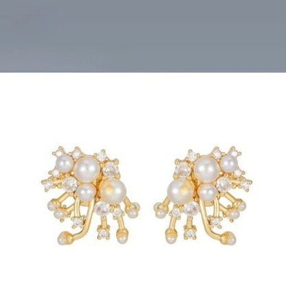 Eight-pointed Star Clip Diamond Ear Cuff for Evening Events