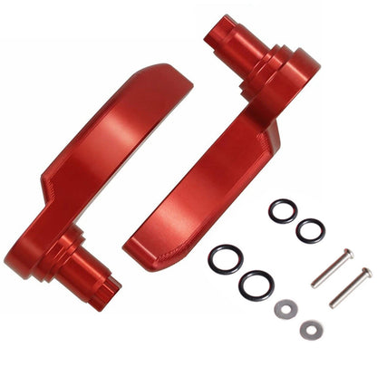2X Saddlebag Latch Lever Lid Lifter Red for Electra Glide Ultra Classic (2000–2023)