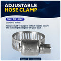 50-Pack Adjustable Hose Clamp for (11-20mm) FO2324-M50