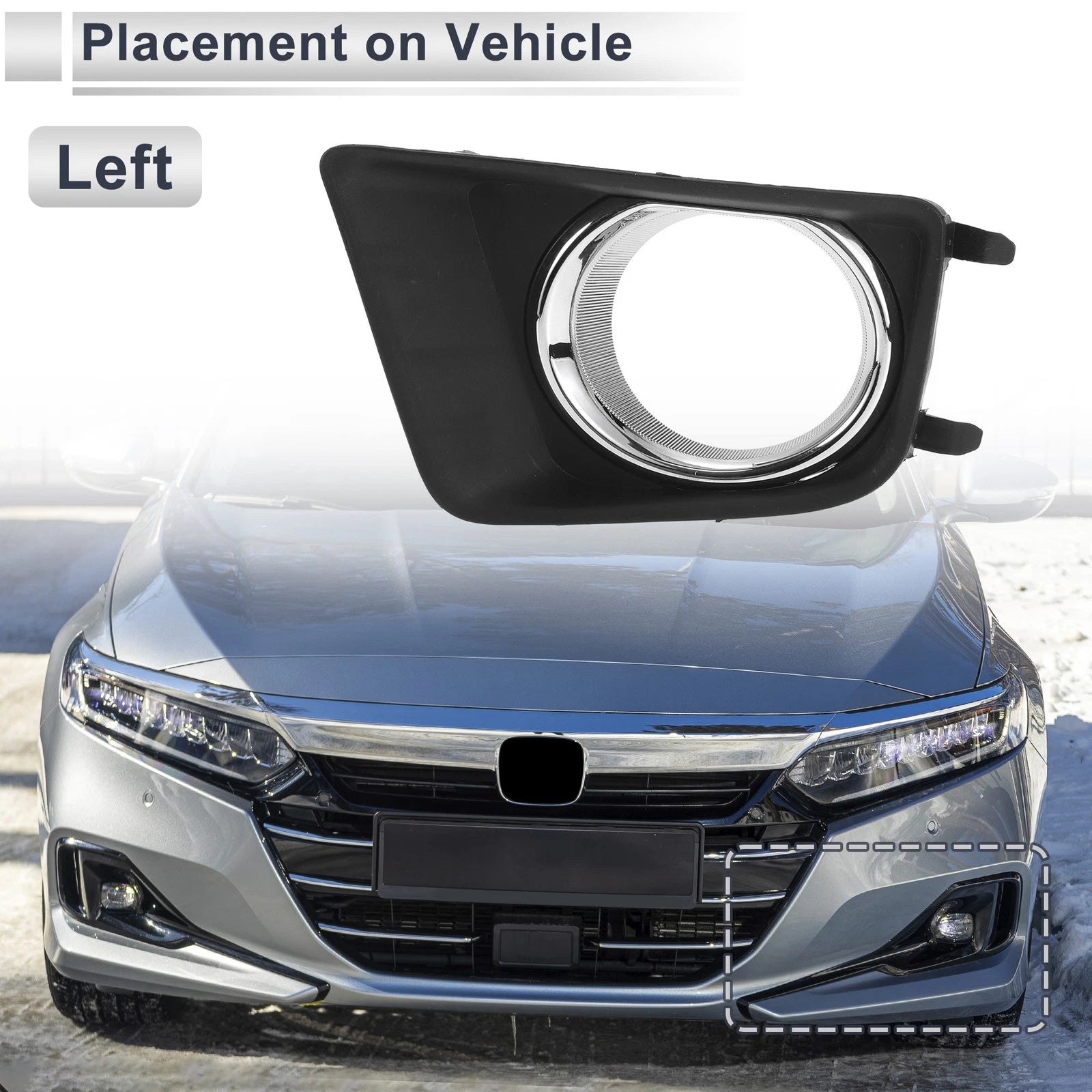 Front Left Fog Light Grill Replacement for Toyota Tacoma (2012–2015)