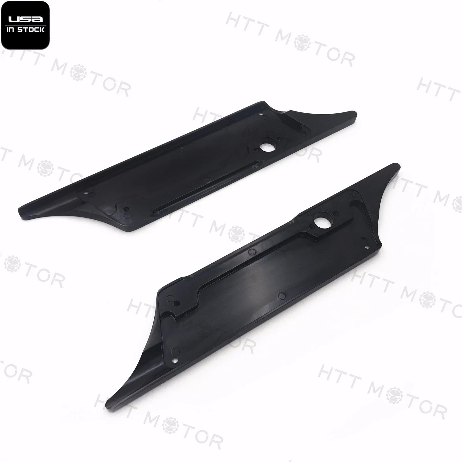 Saddlebag Latch Covers for Harley Davidson Touring (1993–2013) Black Pair