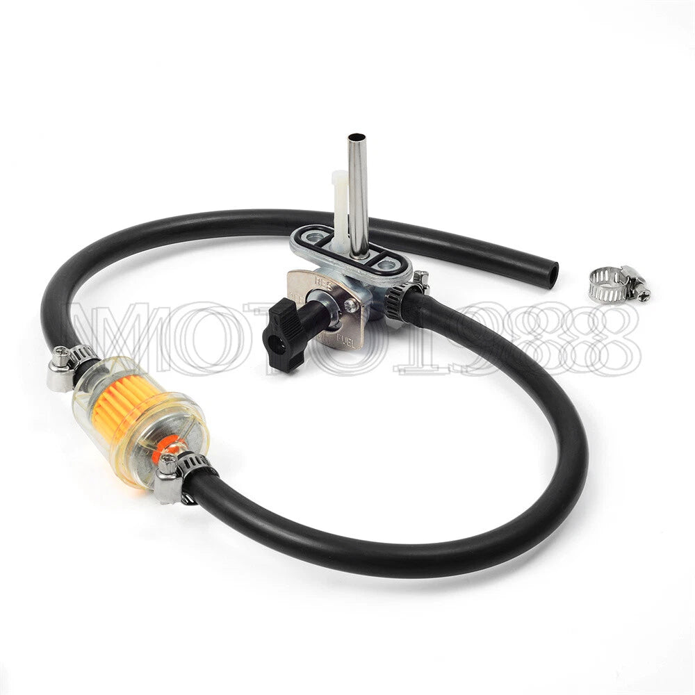 Fuel Petcock Gas Tank Switch with Fuel Filter Lines for Yamaha YFZ450 (2004–2013)