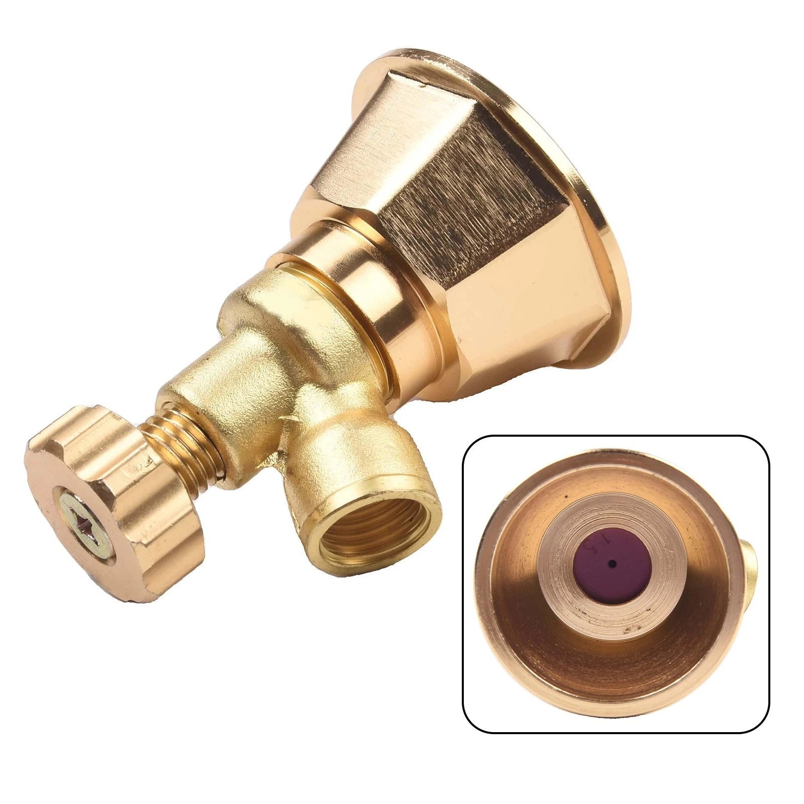 Adjustable Aluminum Gold Sprayer Nozzle for Efficient Agriculture