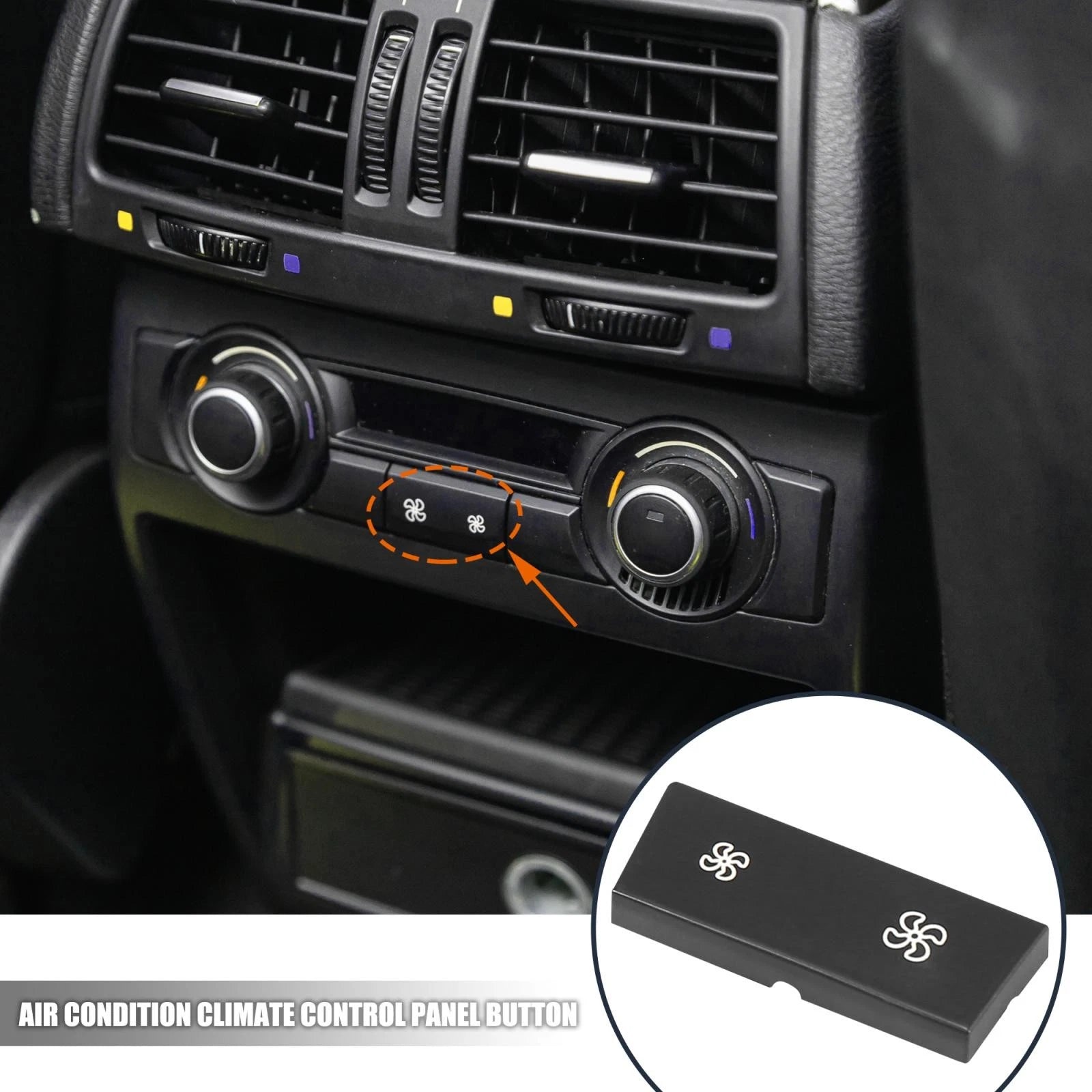 Climate Control Panel Button for BMW 1 3 Series X1 X3 F25 E89 (2010–2018)
