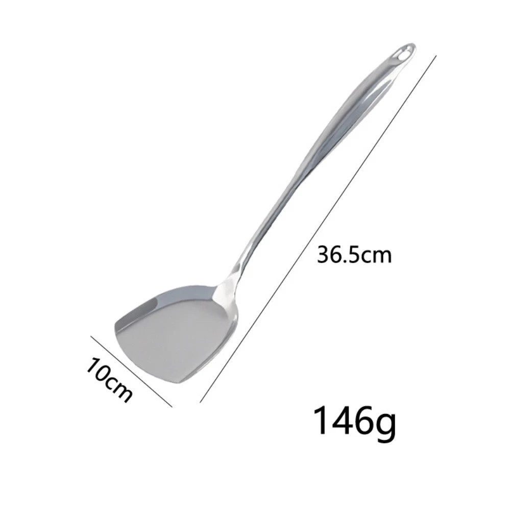 Set of 2 Stainless Steel Spoon and Spatula for Non Scratch Cookware