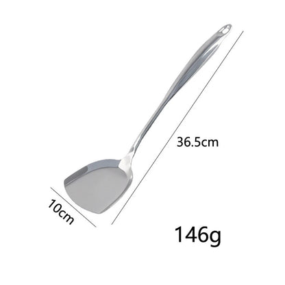 Set of 2 Stainless Steel Spoon and Spatula for Non Scratch Cookware