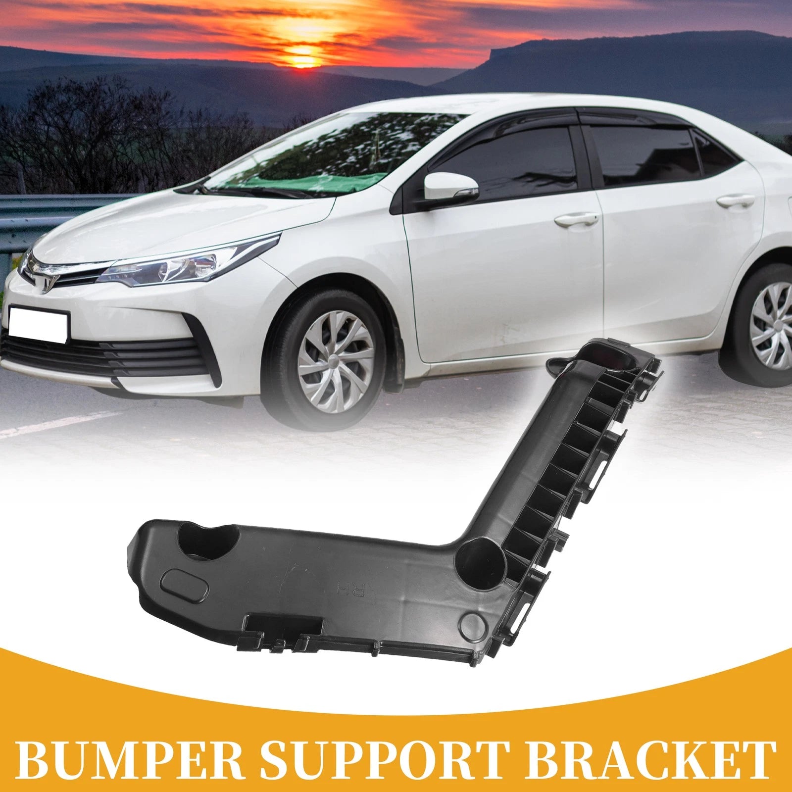 RH Side Front Bumper Support Bracket Replacement for Toyota Corolla (2017–2019)