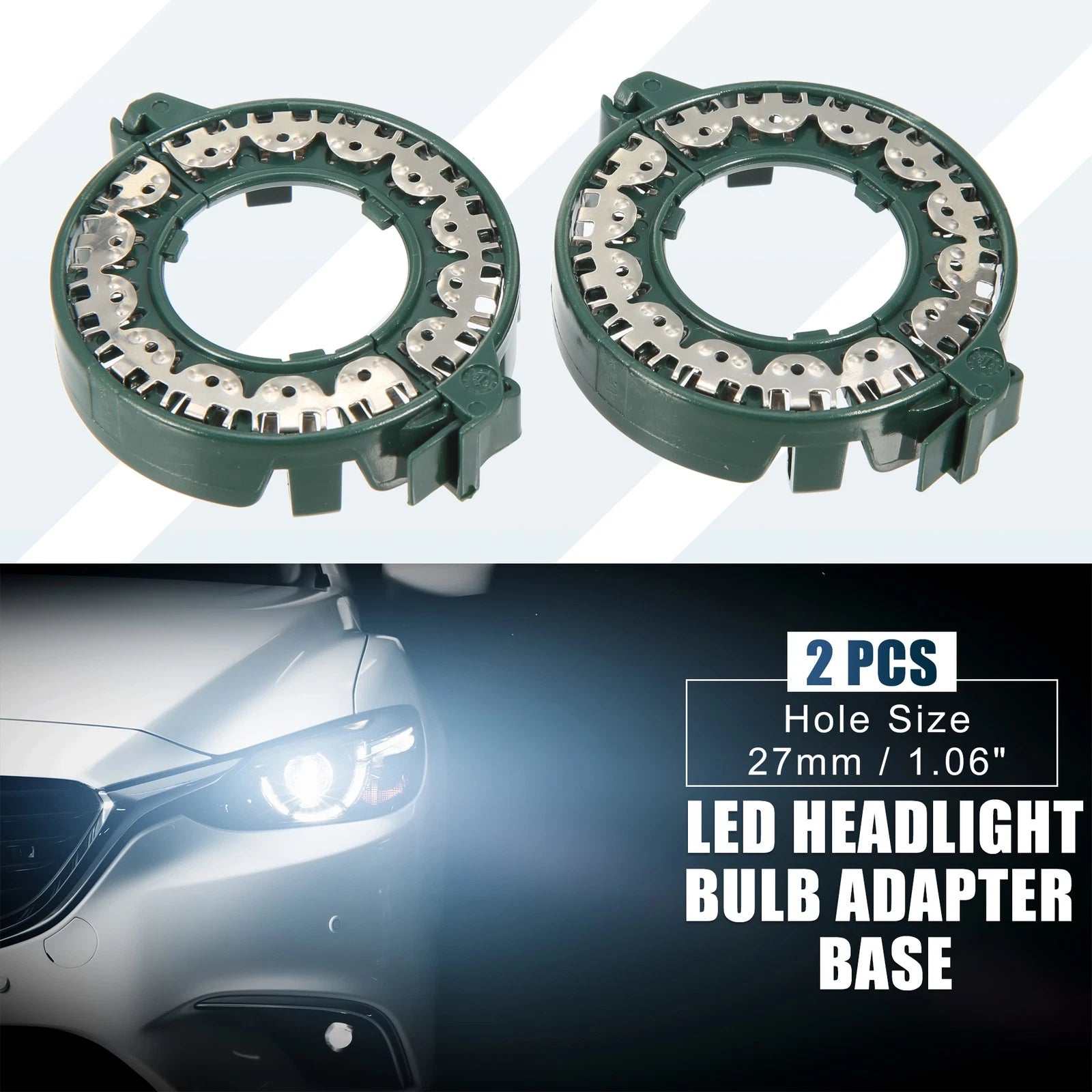 LED Headlight Bulb Holder Adapter Replacement for BMW D1S D3S D2H (Pack of 2)