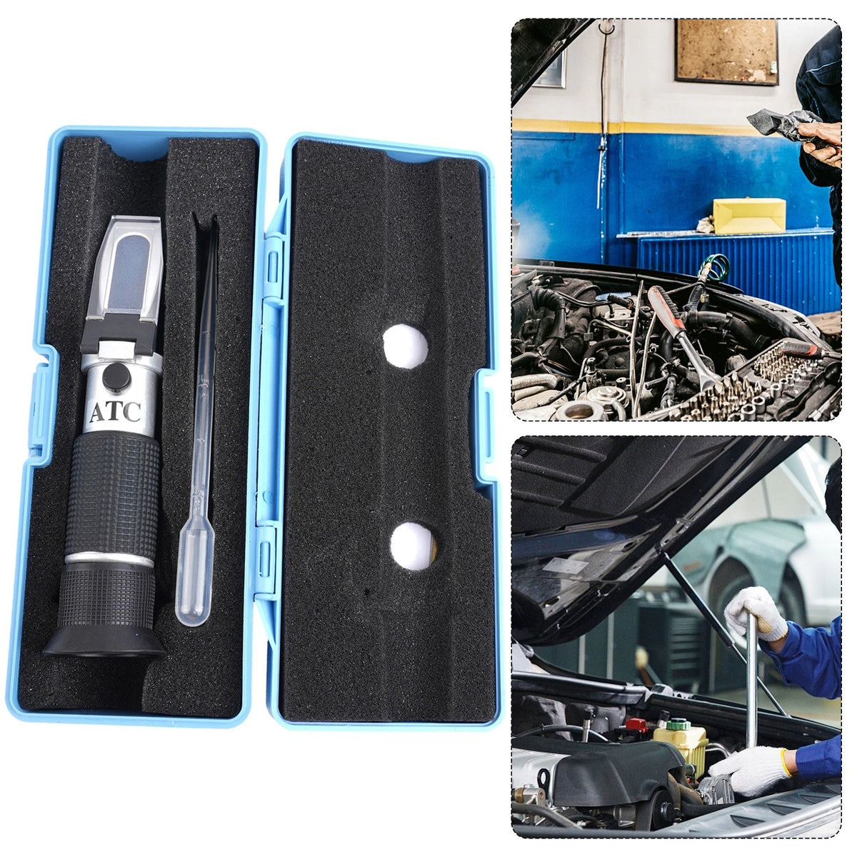 4-in-1 Fluid Tester ATC Refractometer for Propylene Glycol Detection