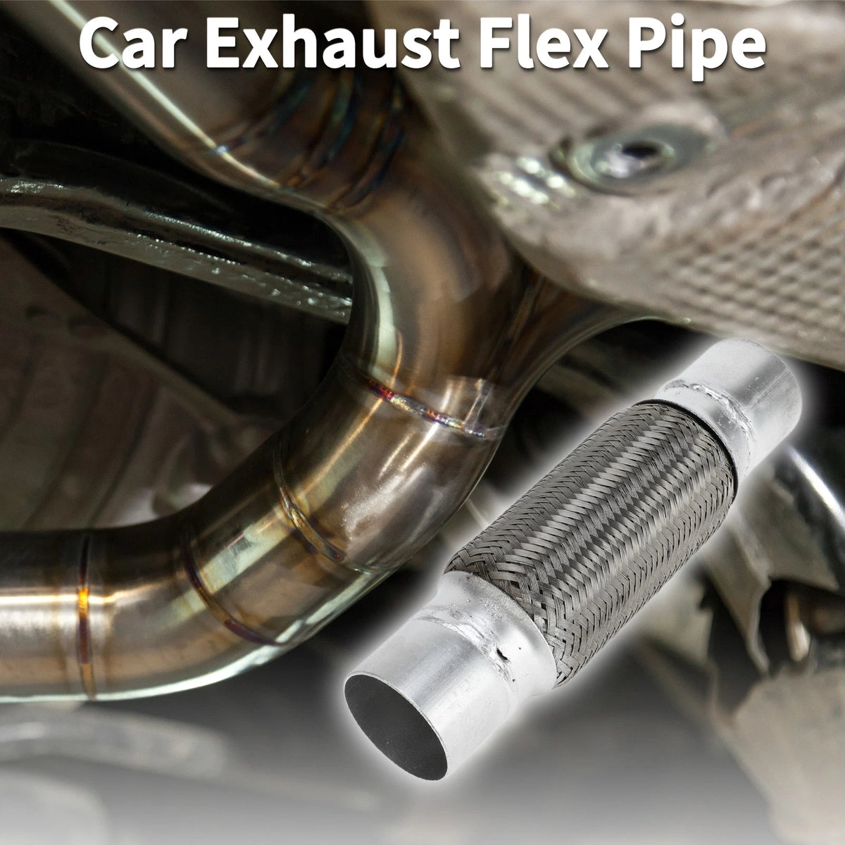 Exhaust Flex Pipe 2.59 Inch OD for Universal Applications (1 Piece)