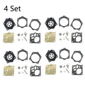 Set of 4 Carburetor Rebuild Kit for Husqvarna 365 X-torq 372 X-torq (K10-RWJ)