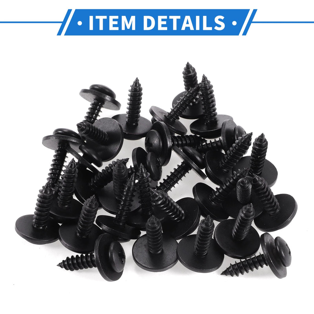 30 Pcs Fender Liner Splash Shield Screw Replacement for Honda Accord (2006–2007)