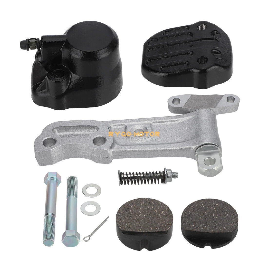 Front Brake Caliper & Holder Kit Assembly w/Pads for Honda CB360/400F/450/500/550 (1974–1978)