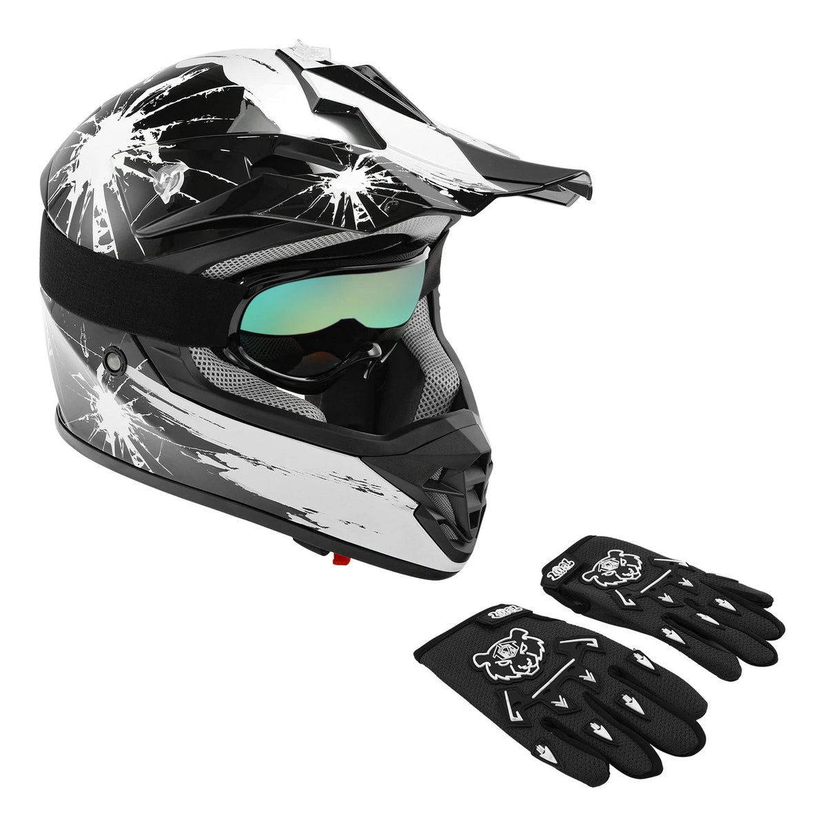 Youth ATV Helmet for Kids Motorcycle Full Face Off Road (DOT Approved)